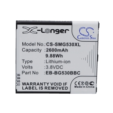 Kompatibel batteriudskiftning til Samsung BG530CBU,EB-BG530BBC,EB-BG530BBE,EB-BG530BBU,EB-BG530CBB...