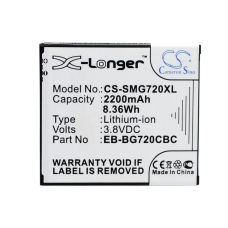 Kompatibel batteriudskiftning til Samsung EB-BG720CBC,EB-BG720CBK
