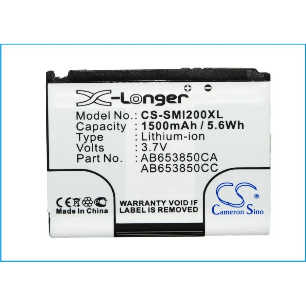 Batteri kompatibel med Samsung CS-SMI200XL