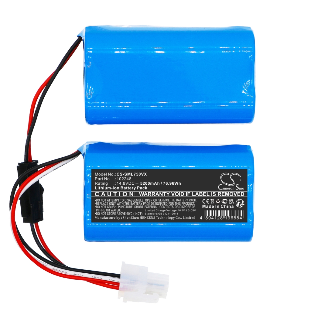 Støvsugerbatteri Symbo CS-SML750VX