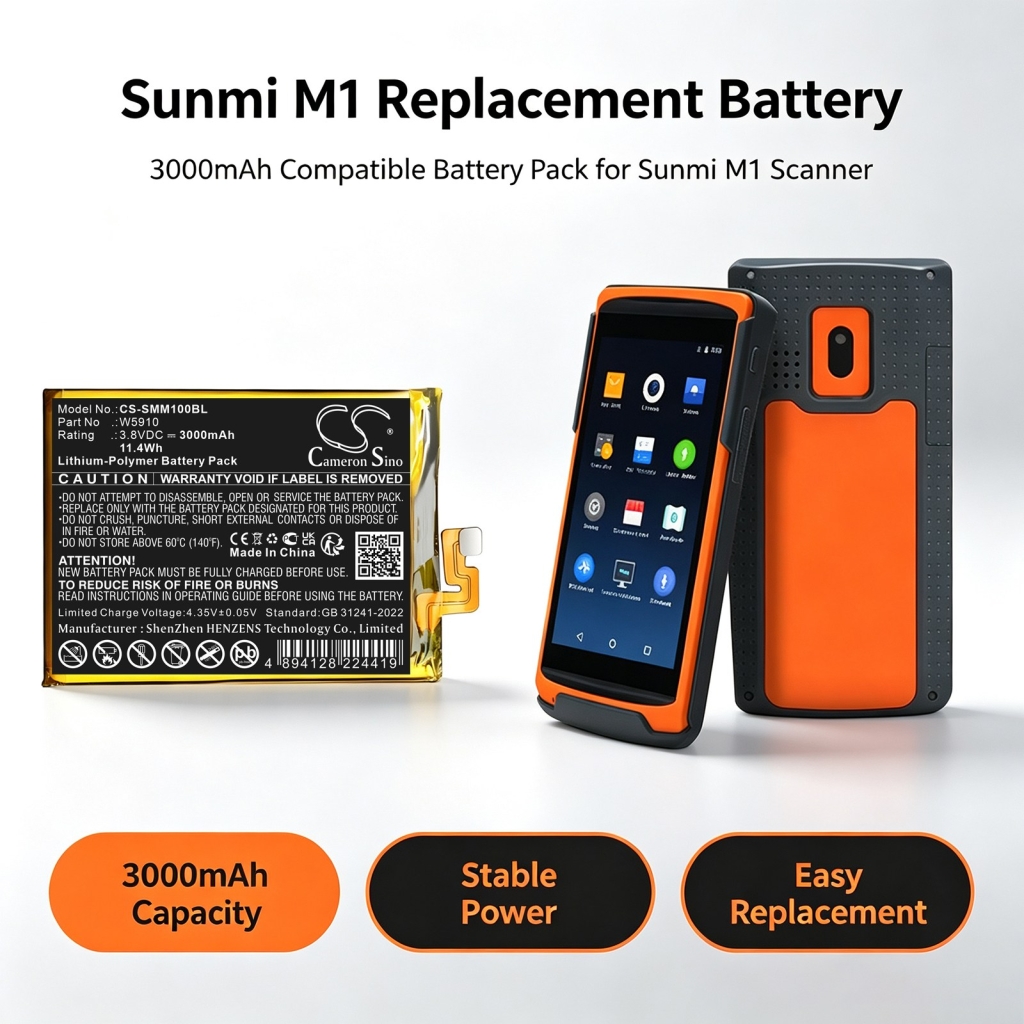 Batteri kompatibel med Sunmi CS-SMM100BL