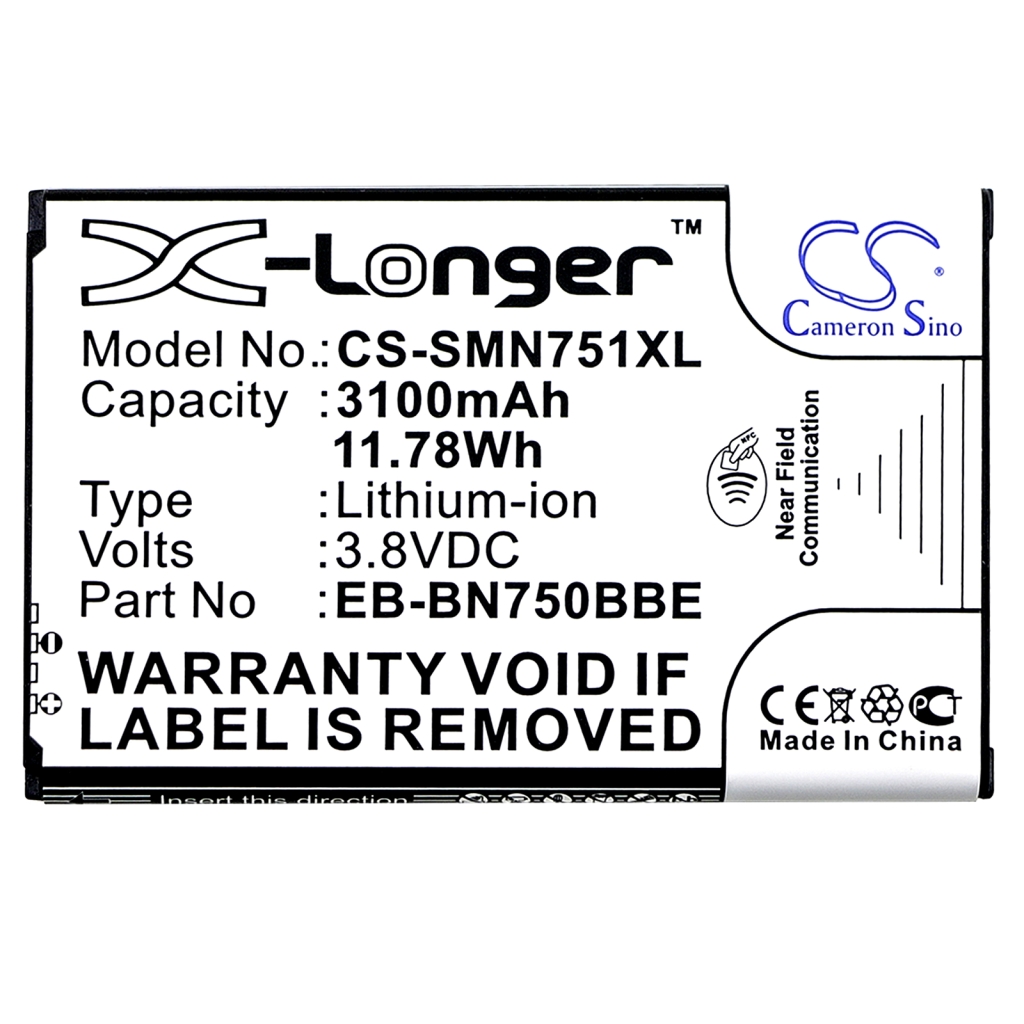 Mobiltelefonbatteri Samsung CS-SMN751XL