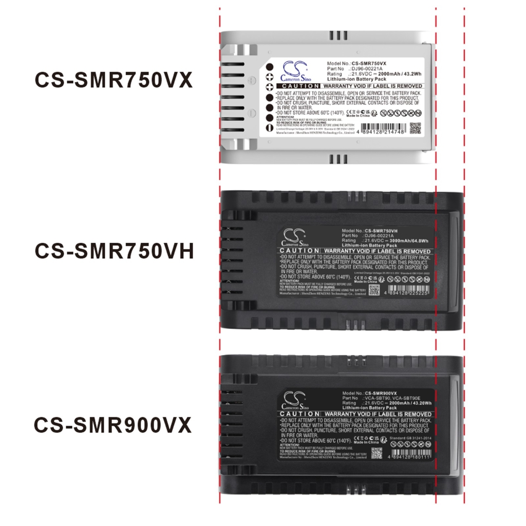 Batteri kompatibel med Samsung CS-SMR750VX