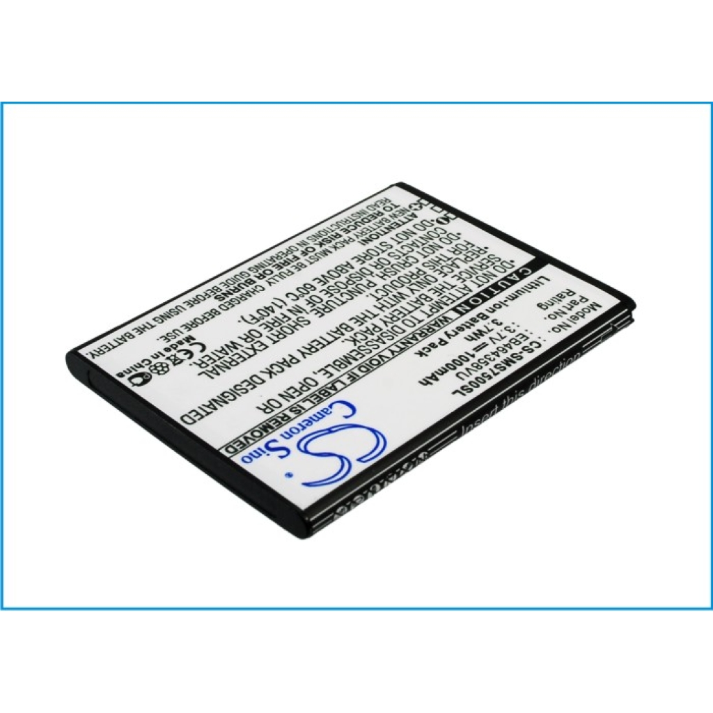 Batterier kompatibel med Samsung Galaxy Ace Plus Ace Q Appeal CS-SMS7500SL