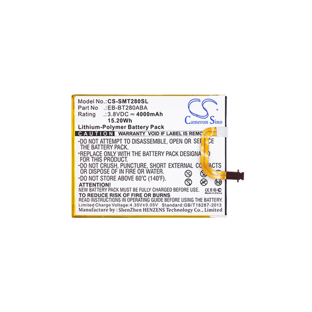 Tabletbatteri Samsung CS-SMT280SL