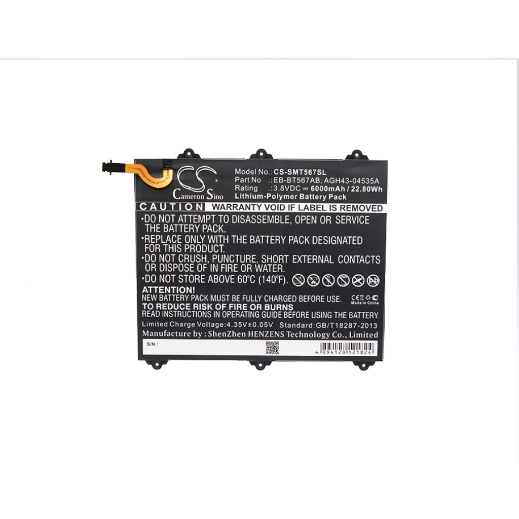 Tabletbatteri Samsung CS-SMT567SL