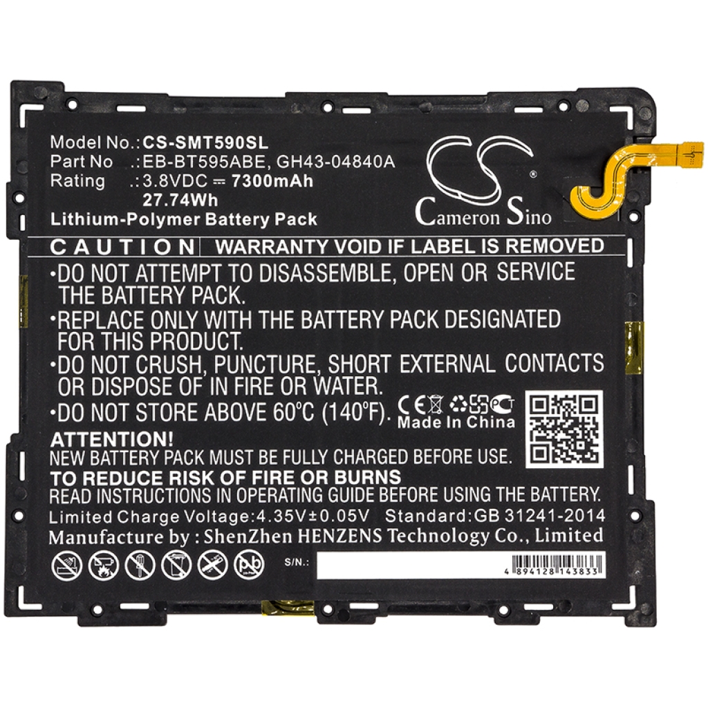 Tabletbatteri Samsung CS-SMT590SL