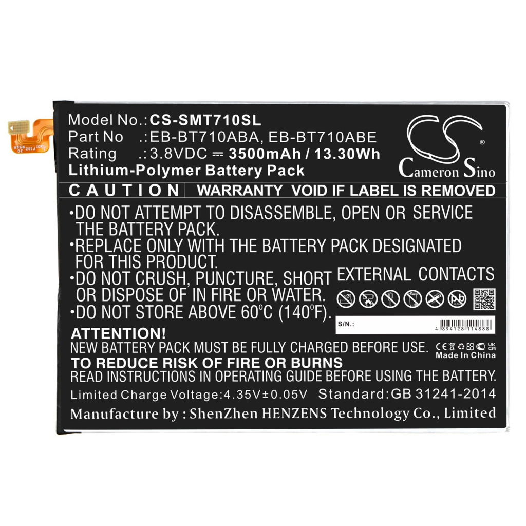 Tabletbatteri Samsung CS-SMT710SL