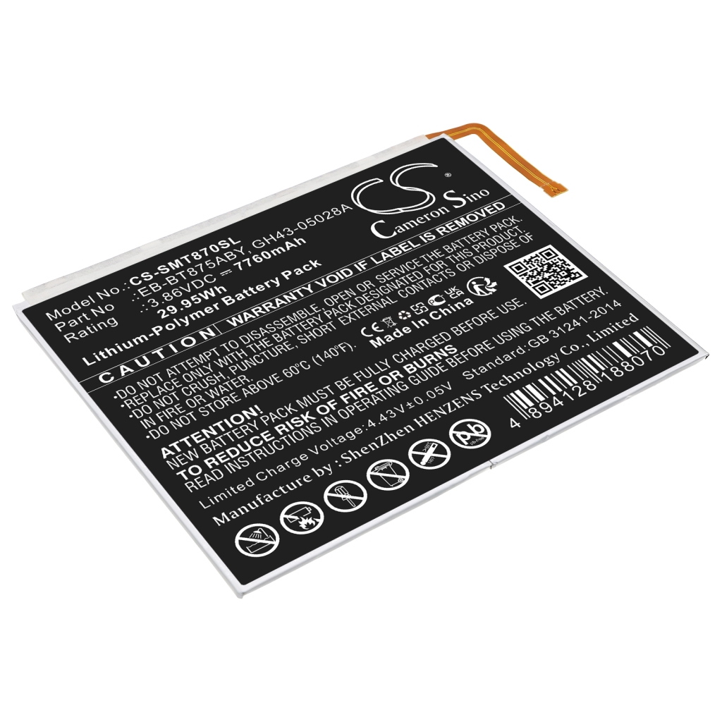 Tabletbatteri Samsung CS-SMT870SL