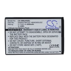 Kompatibel batteriudskiftning til Samsung AB463651GZ,AB463651GZBSTD,SAMINTBATS2