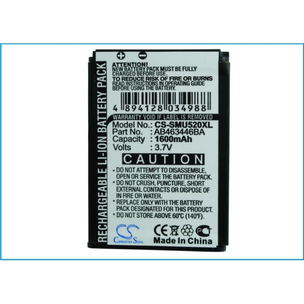 Batteri kompatibel med Samsung CS-SMU520XL