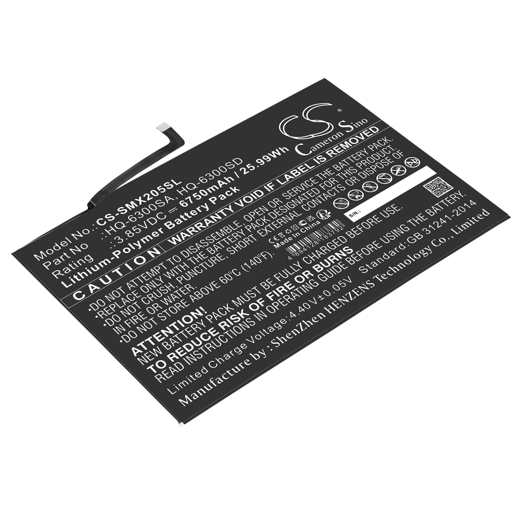 Tabletbatteri Samsung CS-SMX205SL