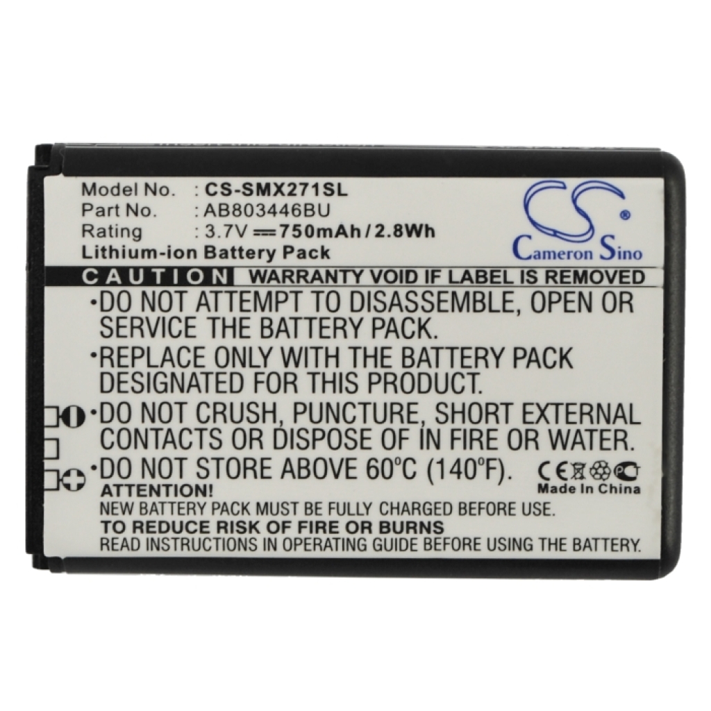 Mobiltelefonbatteri Samsung CS-SMX271SL