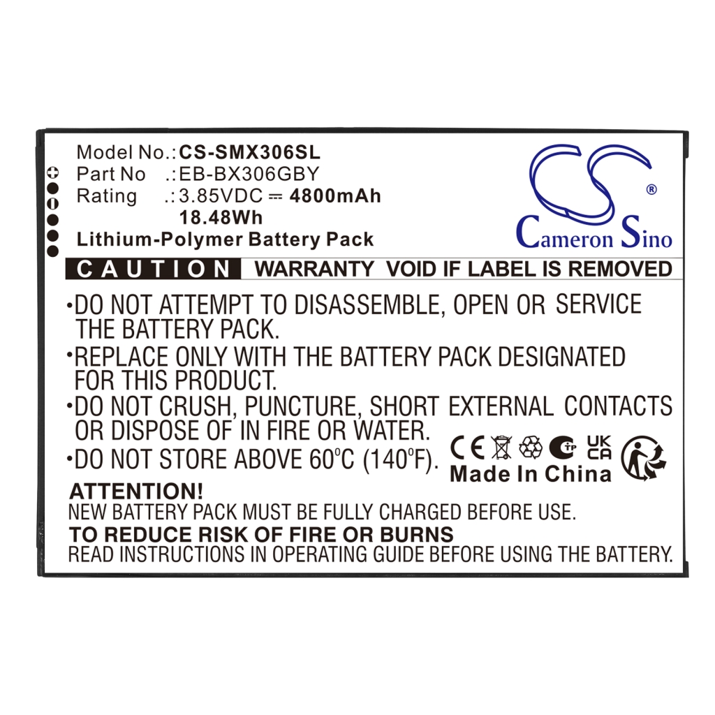 Tabletbatteri Samsung CS-SMX306SL