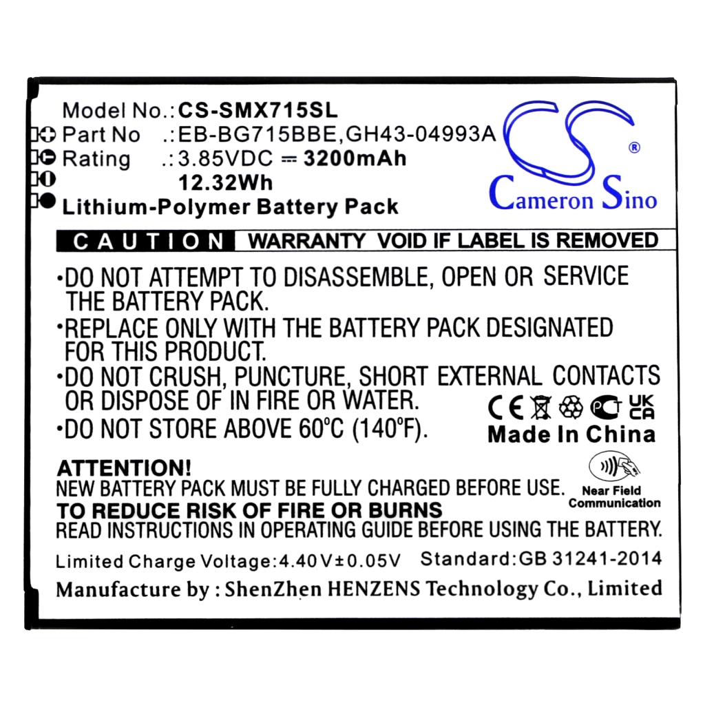 Mobiltelefonbatteri Samsung CS-SMX715SL