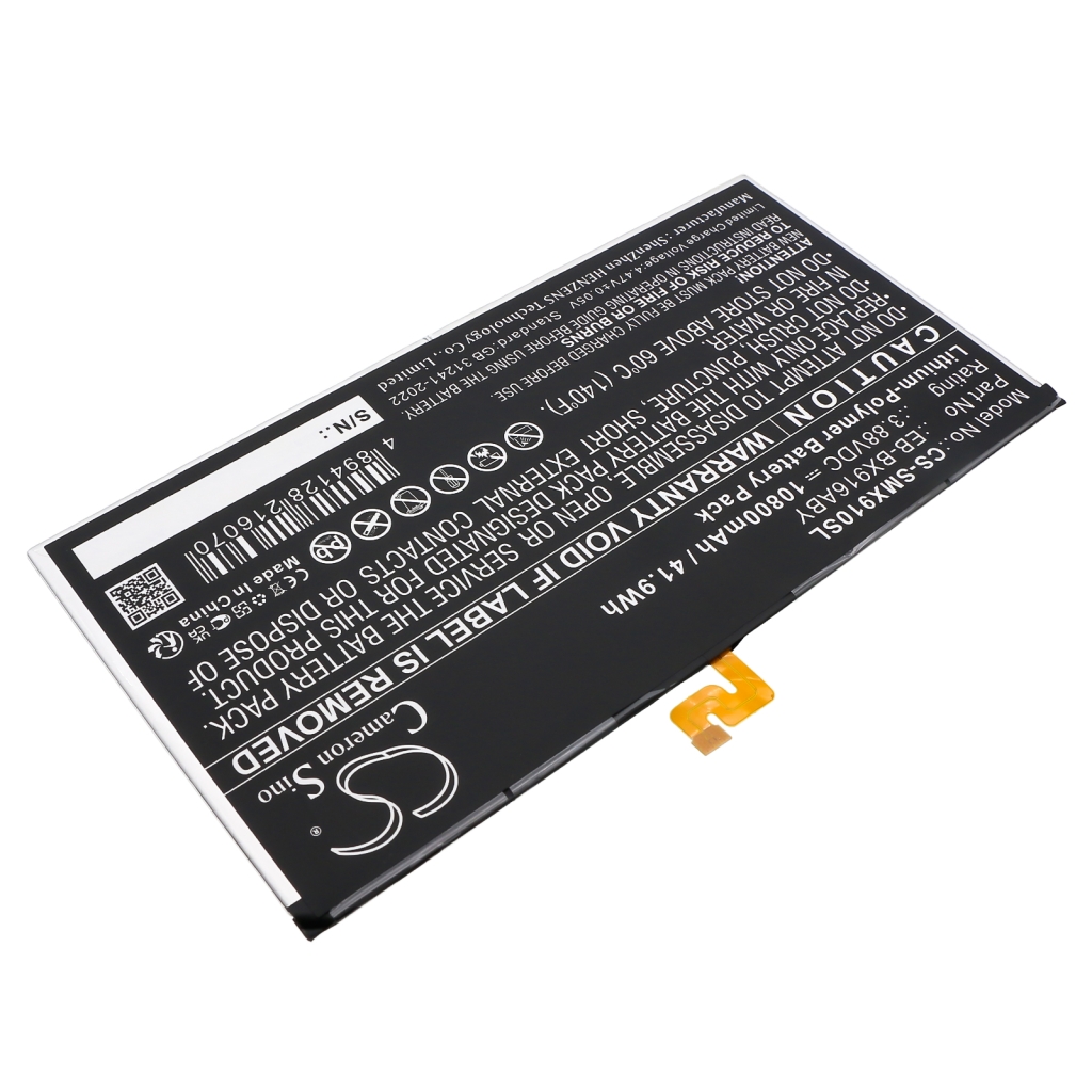 Tabletbatteri Samsung CS-SMX910SL