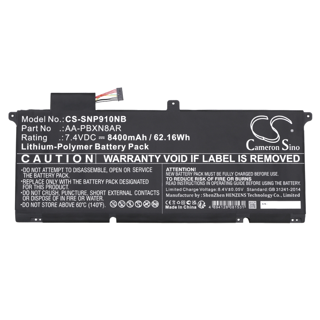 Notebookbatteri Samsung CS-SNP910NB