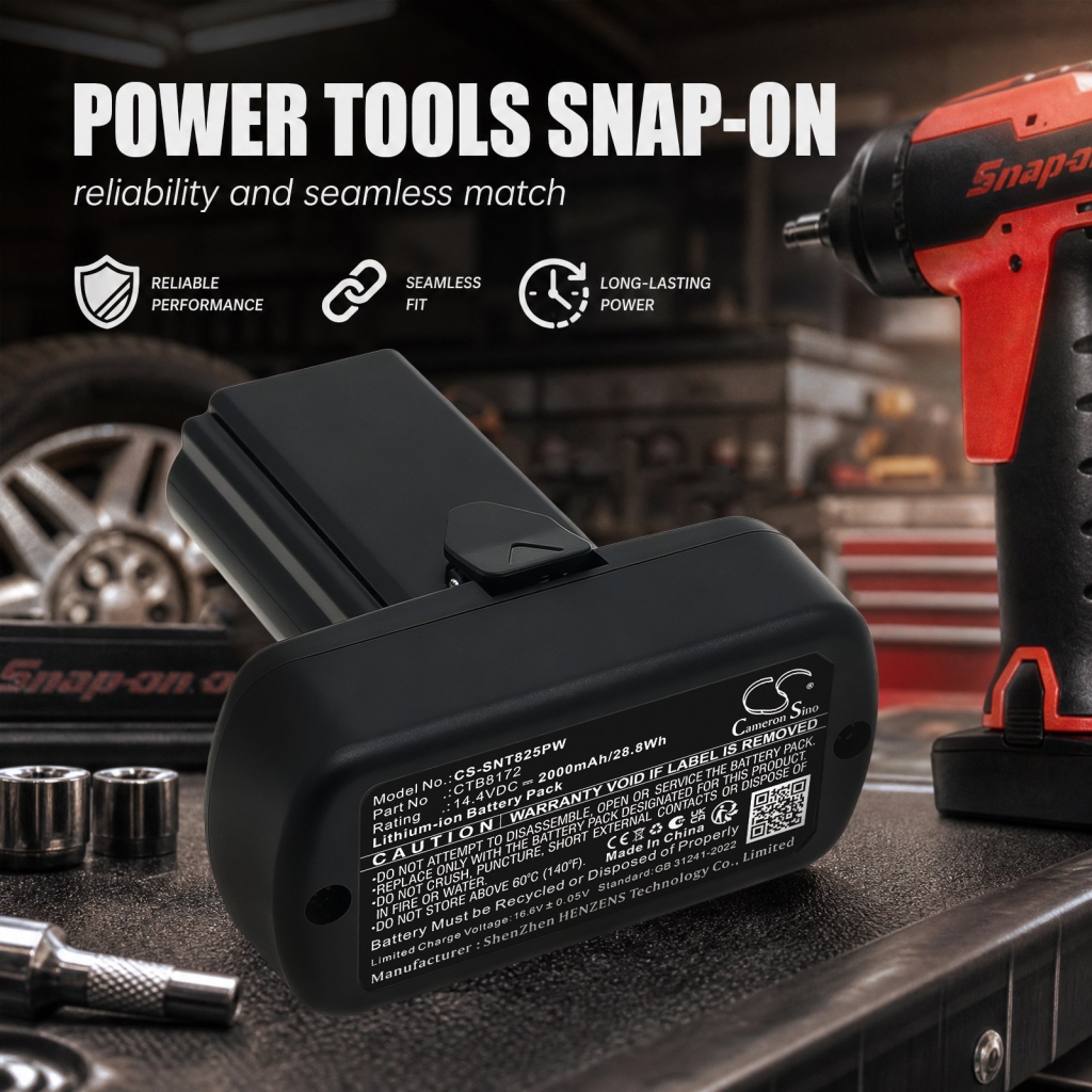 Batterier kompatibel med Snap-On CT725 CT725 CS-SNT825PW