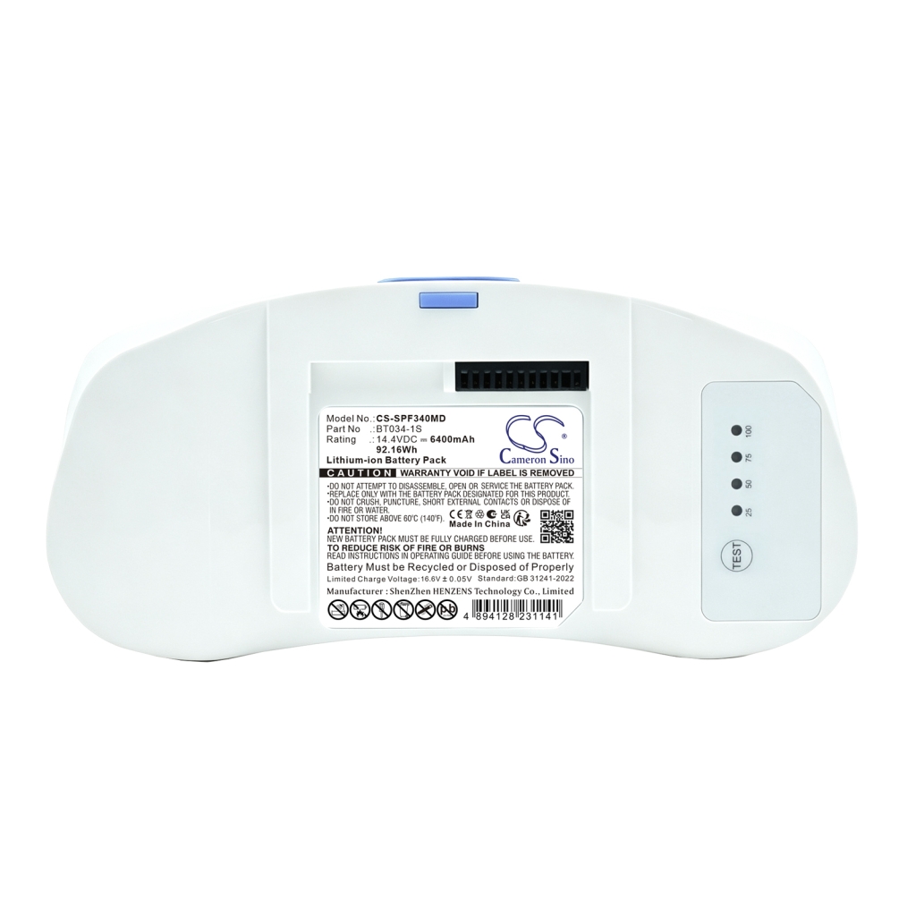 Batterier kompatibel med Caire Inc FreeStyle Comfort portable oxygen concentrator Trade Comfort Portable Concentrator CS-SPF340MD
