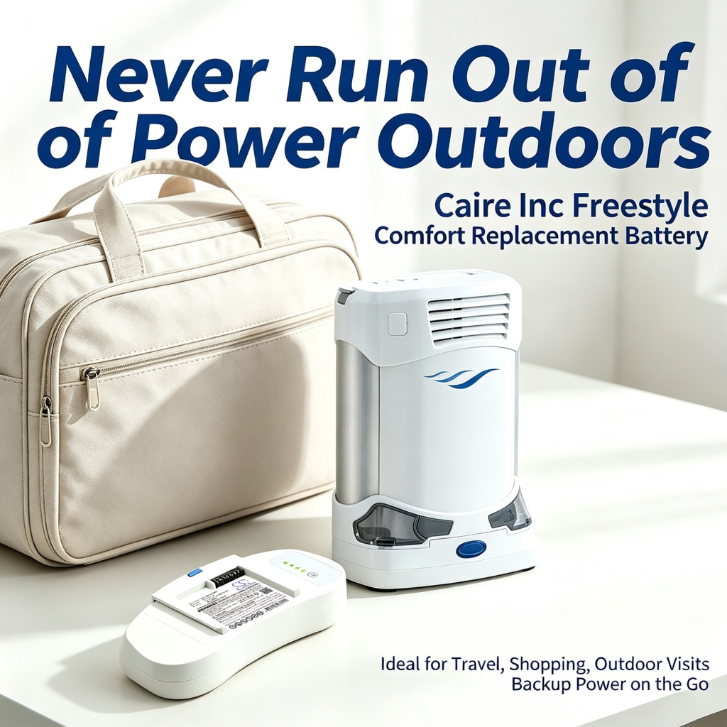 Batterier kompatibel med Caire Inc FreeStyle Comfort portable oxygen concentrator Trade Comfort Portable Concentrator CS-SPF340MD
