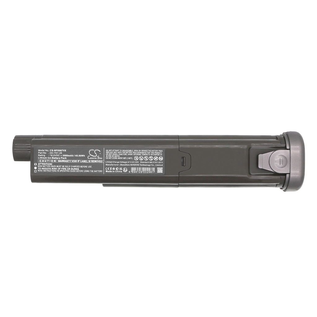 Støvsugerbatteri Supro CS-SPX667VX