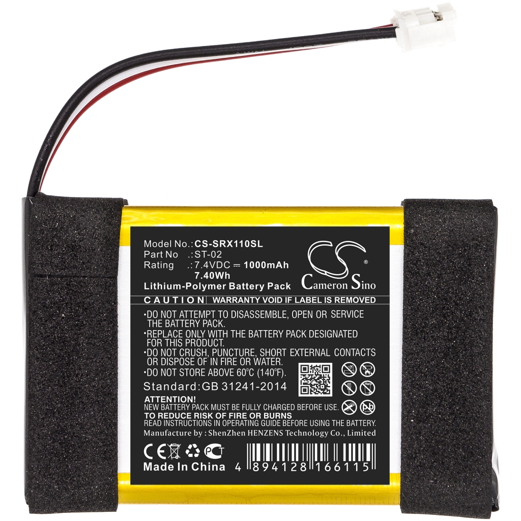 Højttalerbatteri Sony CS-SRX110SL