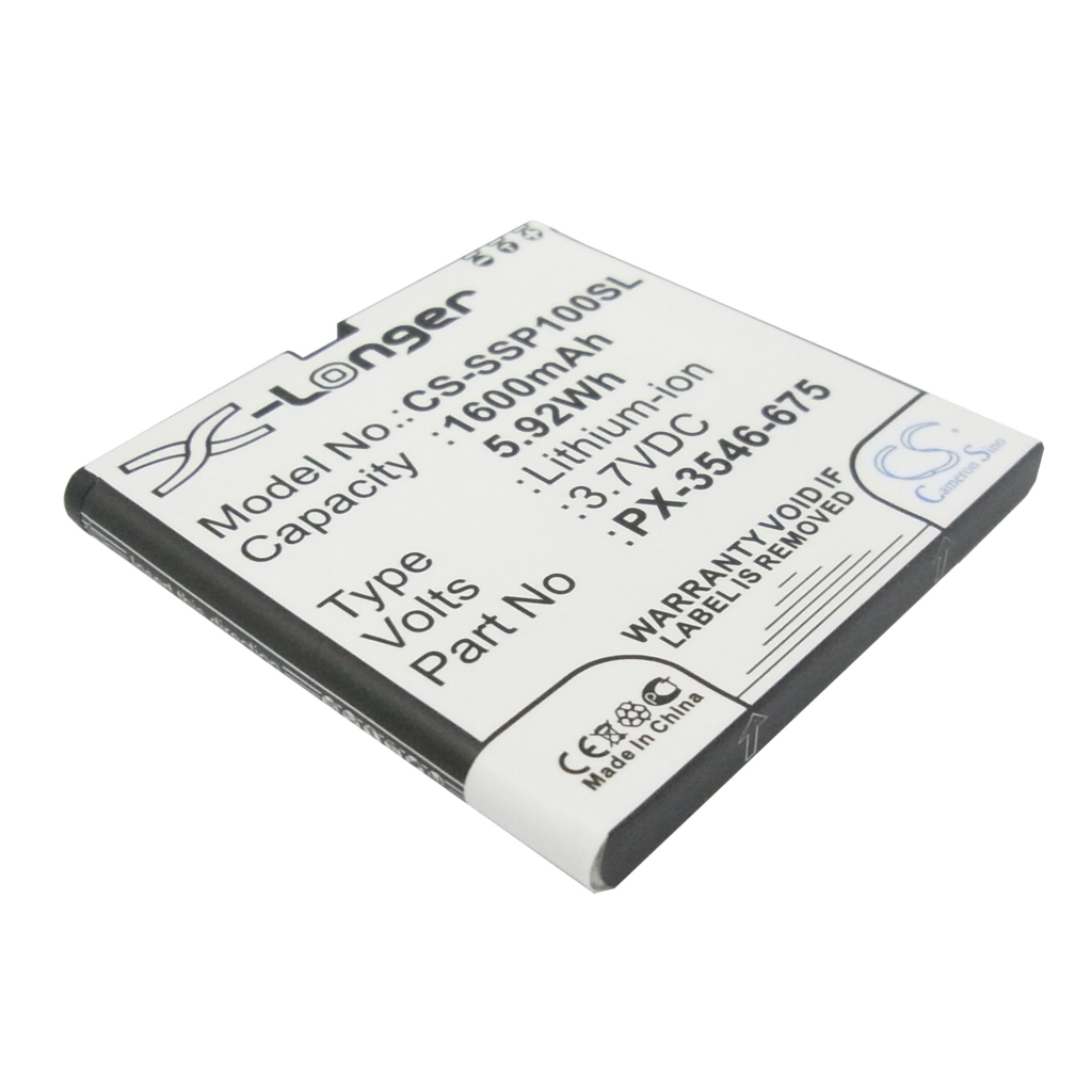 Mobiltelefonbatteri Simvalley CS-SSP100SL