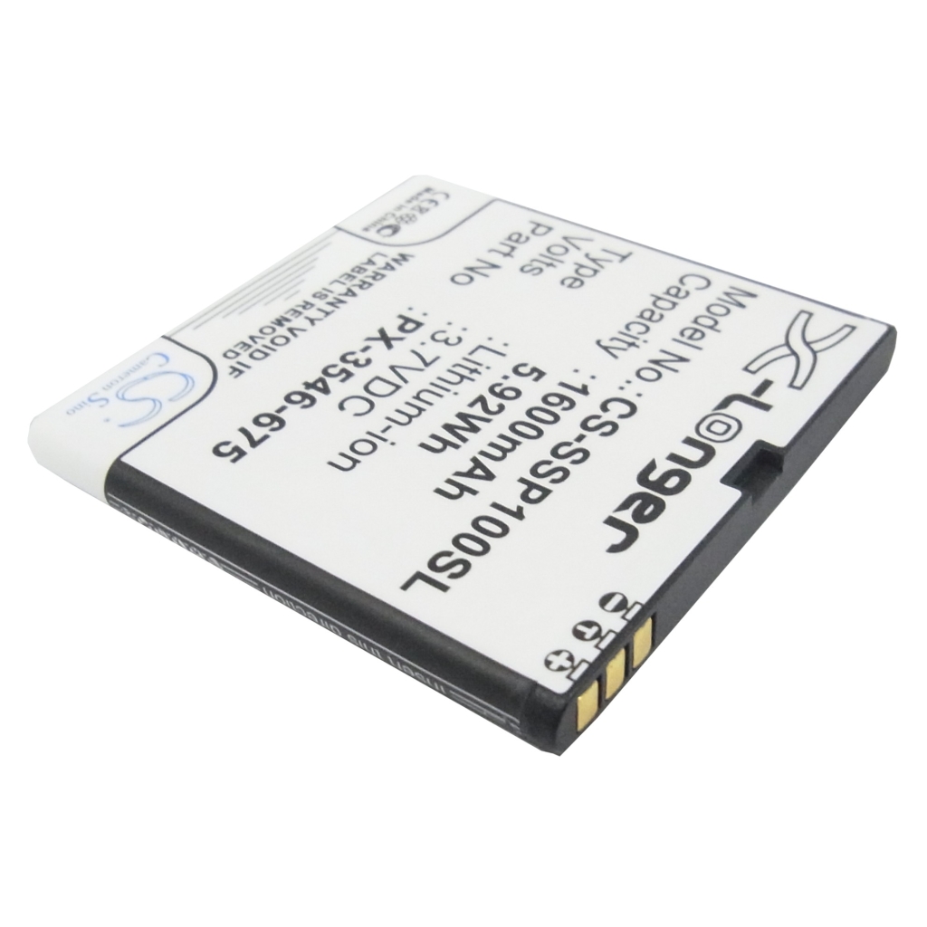 Mobiltelefonbatteri Simvalley CS-SSP100SL
