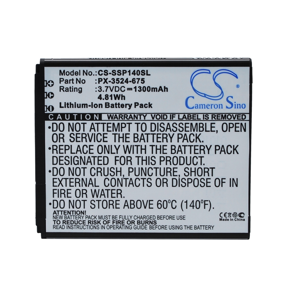 Mobiltelefonbatteri Simvalley CS-SSP140SL