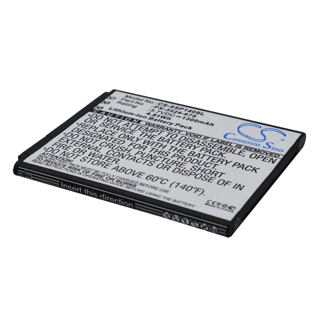 Mobiltelefonbatteri Simvalley CS-SSP140SL