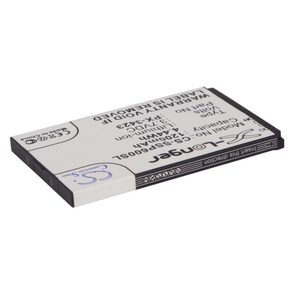 Mobiltelefonbatteri Simvalley CS-SSP600SL