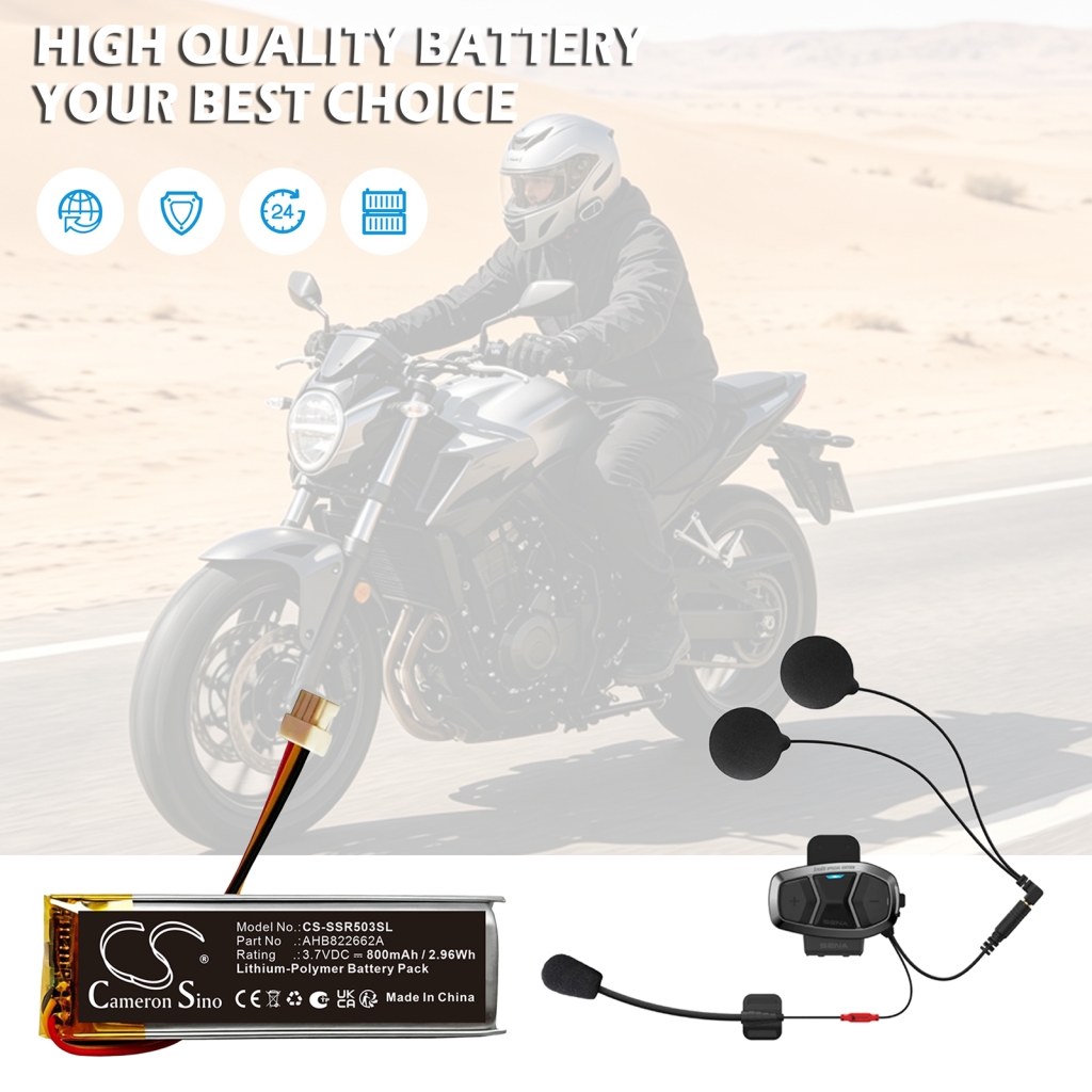 Batteri kompatibel med Sena CS-SSR503SL