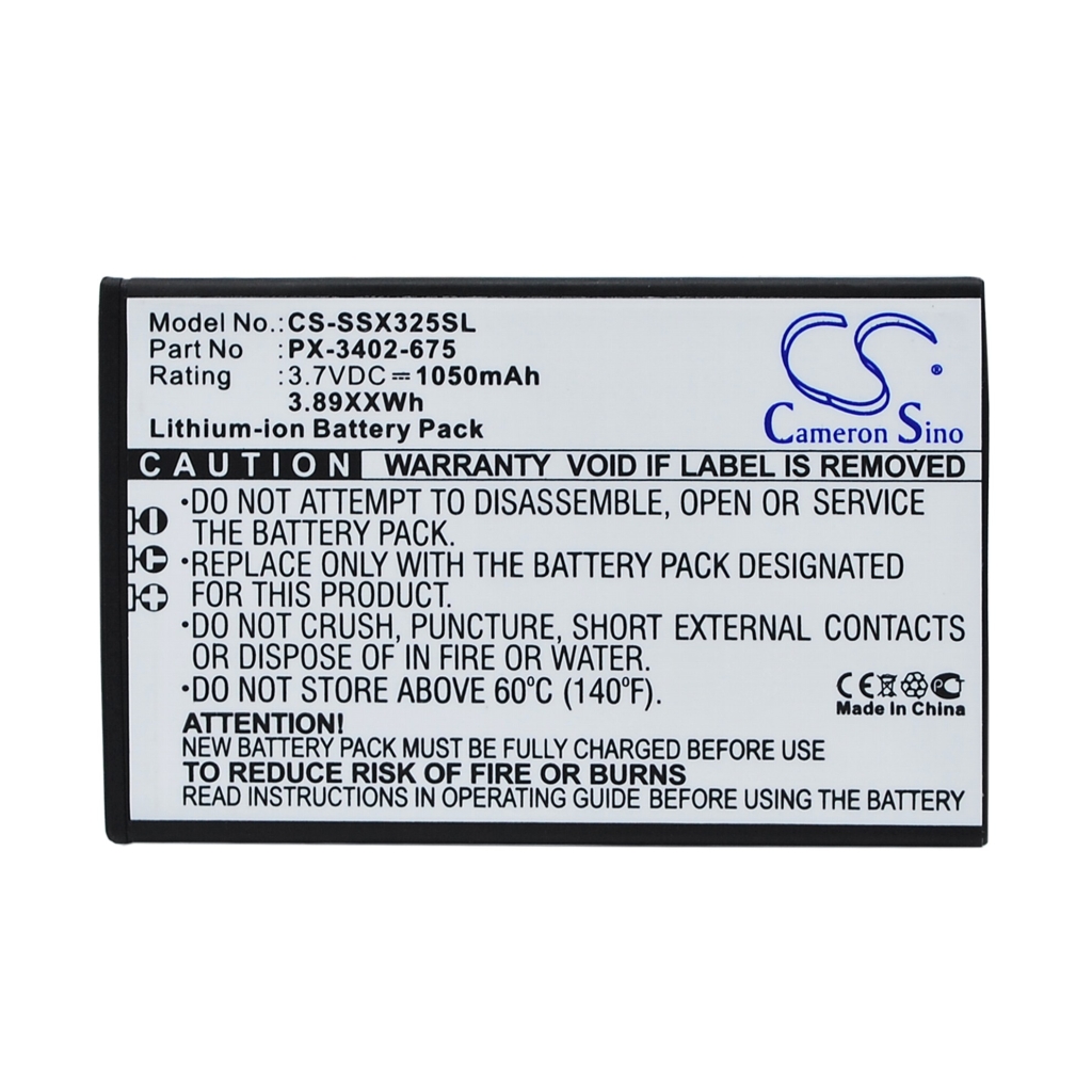 Mobiltelefonbatteri Simvalley CS-SSX325SL
