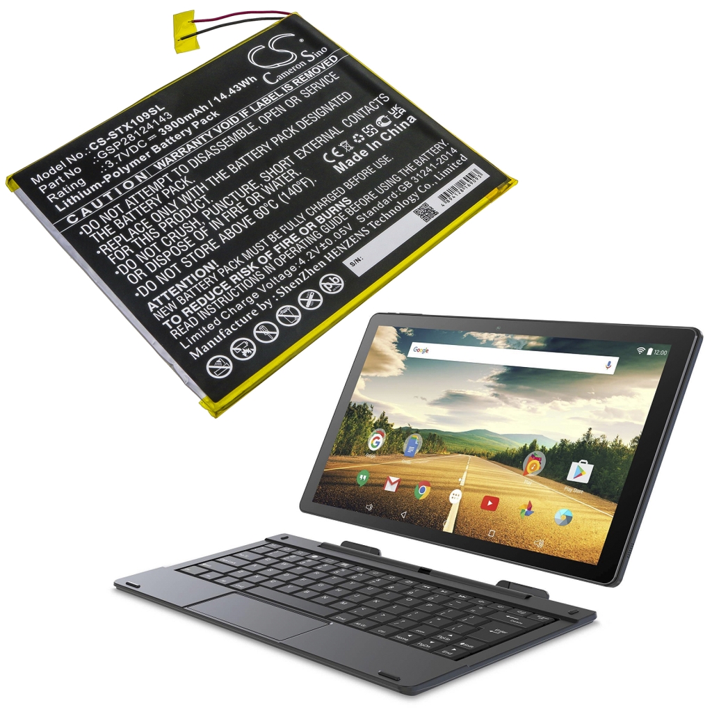Batteri kompatibel med Smartab CS-STX109SL