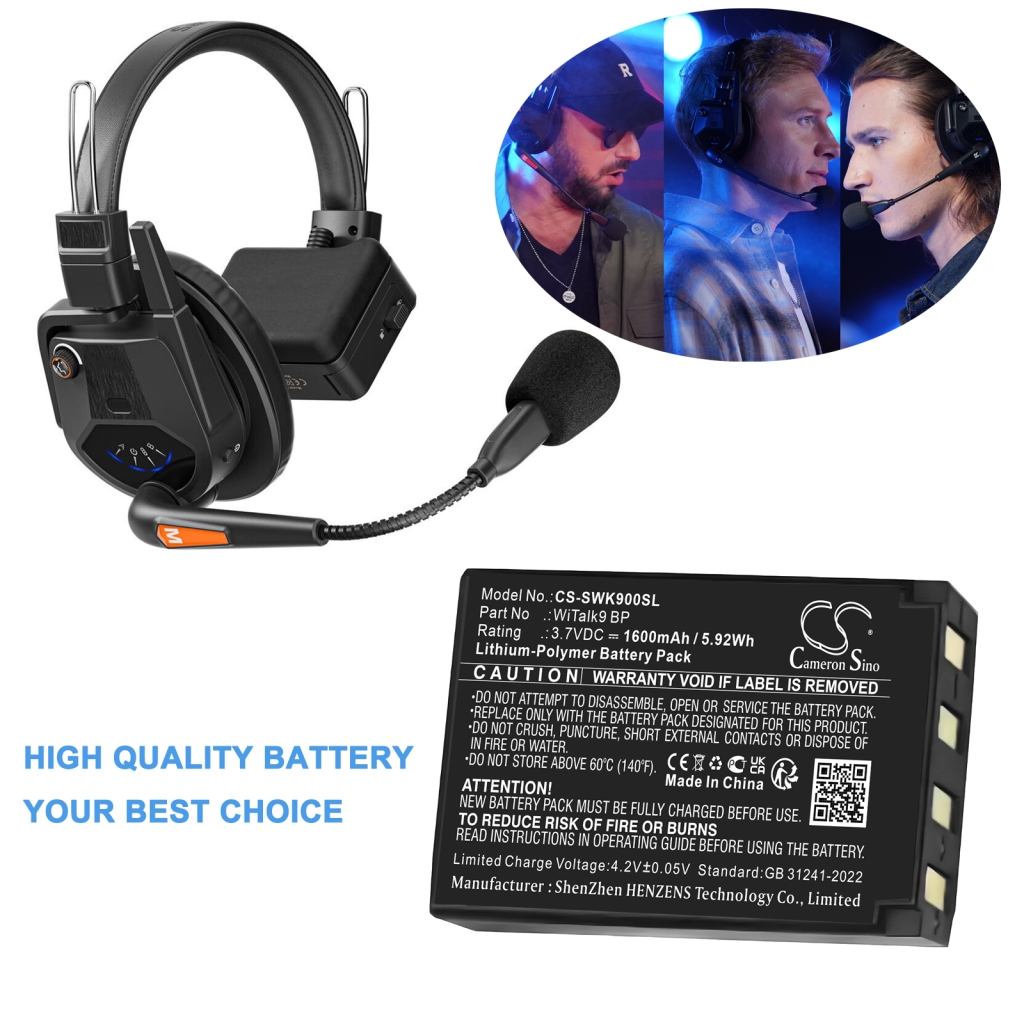 Trådløst headsetbatteri Saramonic CS-SWK900SL