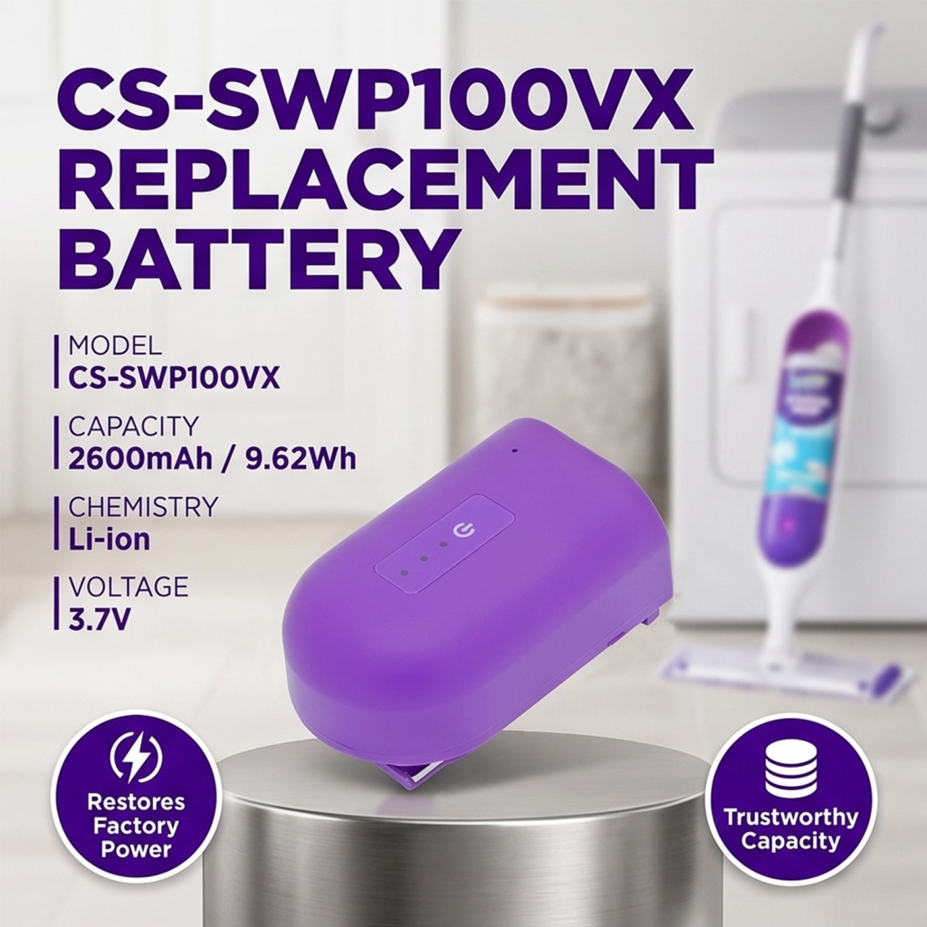 Batterier kompatibel med Swiffer Power Mop CS-SWP100VX