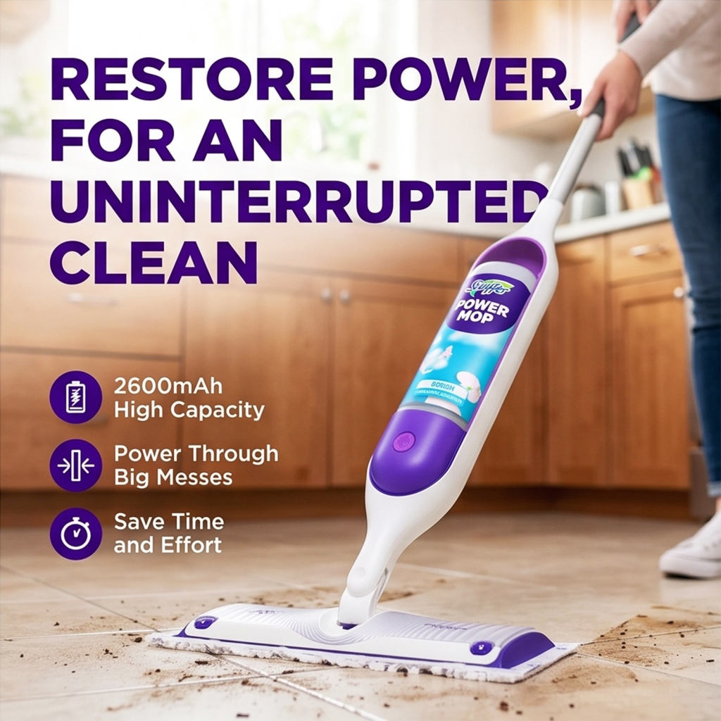 Batterier kompatibel med Swiffer Power Mop CS-SWP100VX