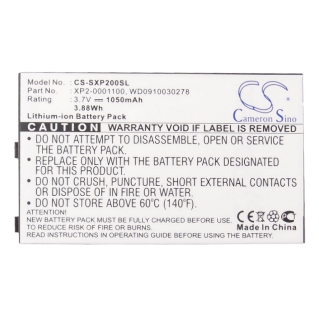 Mobiltelefonbatteri Socketmobile CS-SXP200SL