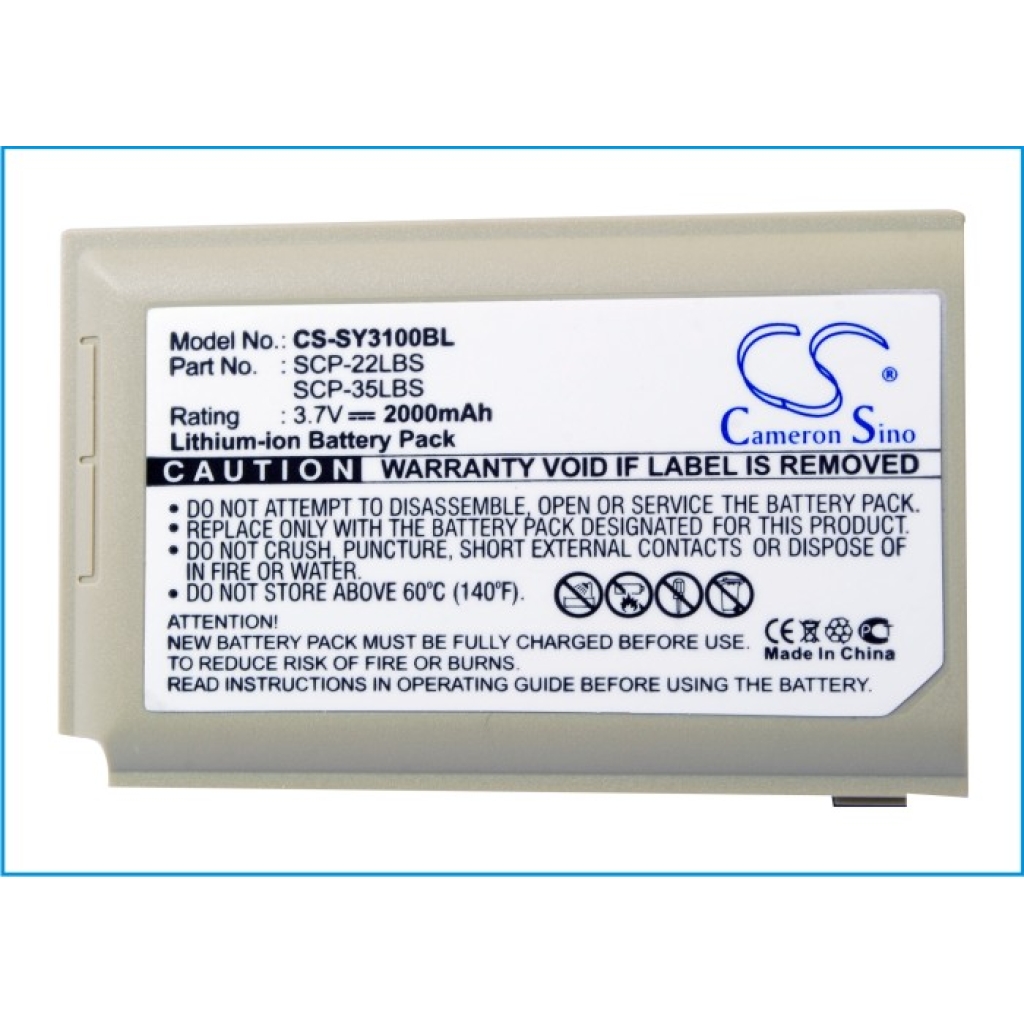Batteri kompatibel med Sanyo CS-SY3100BL