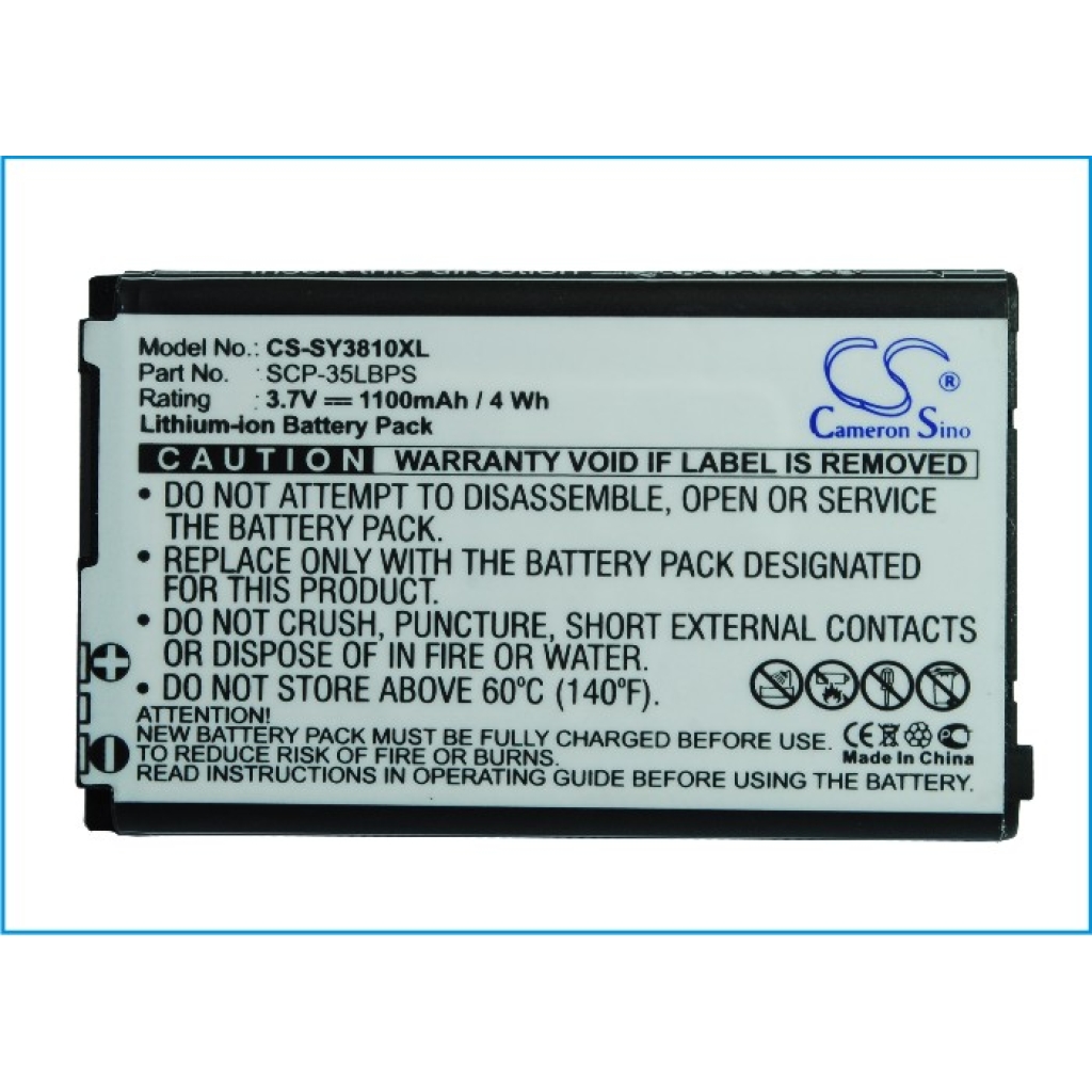Mobiltelefonbatteri Sanyo CS-SY3810XL