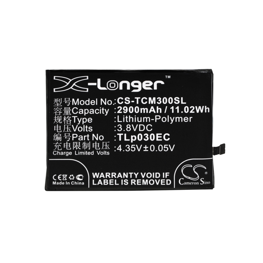 Batteri kompatibel med TCL CS-TCM300SL