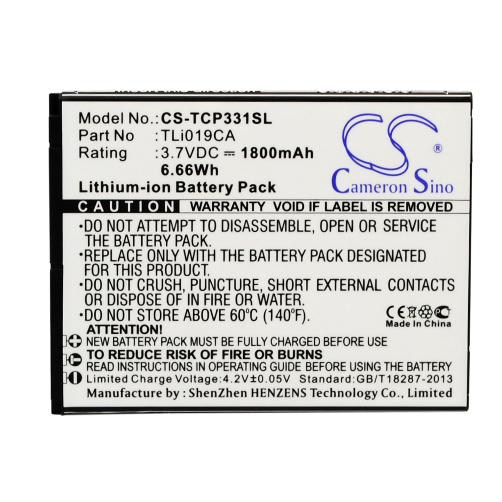 Mobiltelefonbatteri TCL P331M