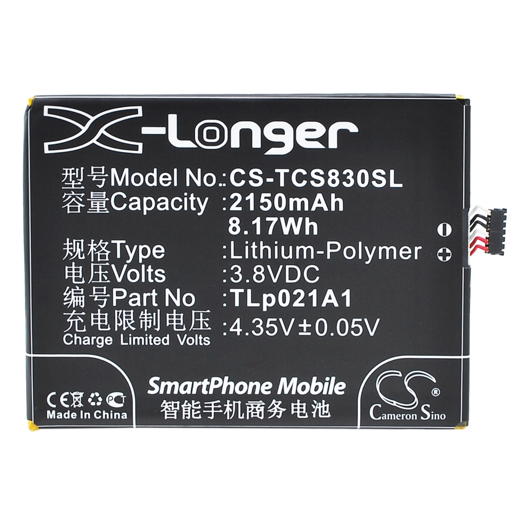 Batteri kompatibel med TCL CS-TCS830SL