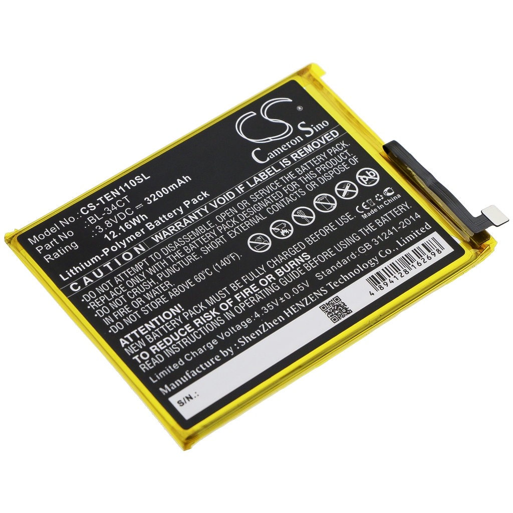 Mobiltelefonbatteri Tecno CS-TEN110SL