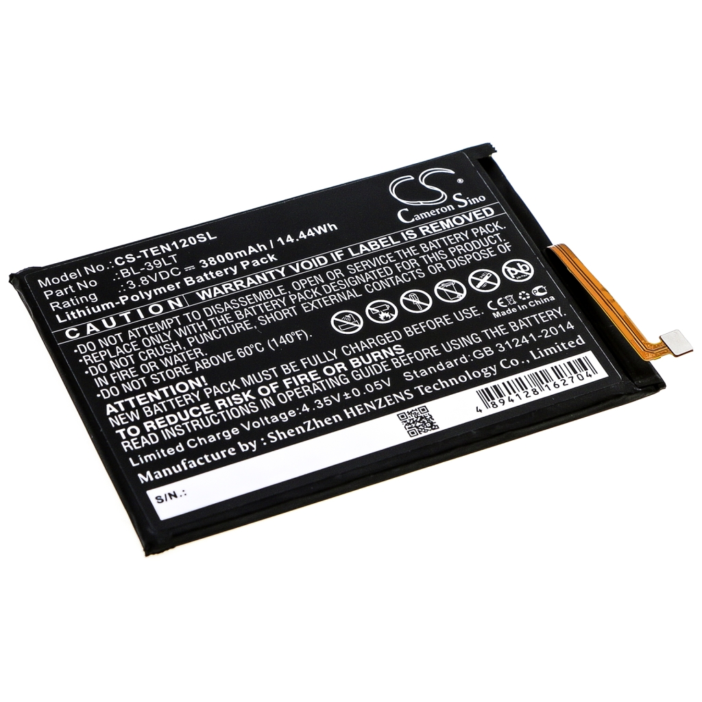 Mobiltelefonbatteri Tecno CS-TEN120SL