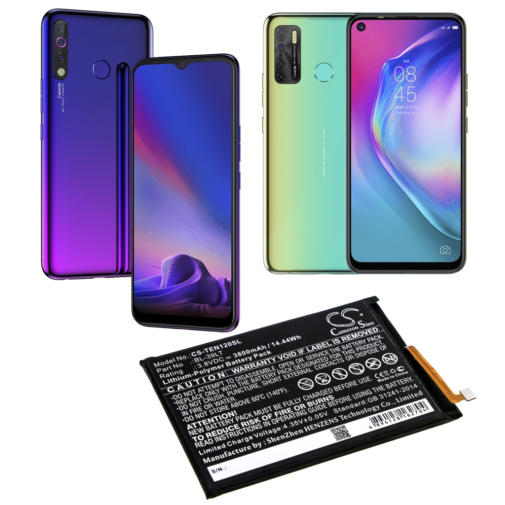 Mobiltelefonbatteri Tecno CS-TEN120SL