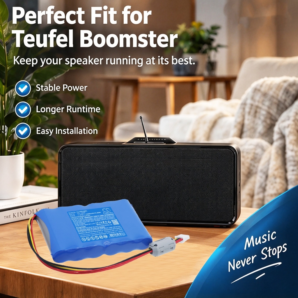 Batterier kompatibel med Teufel Boomster Boomster BT SPEAKER CS-TFB100XL
