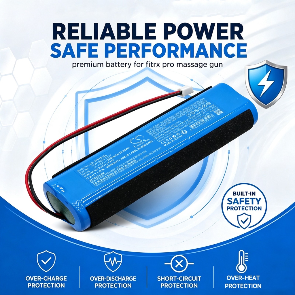Batterier kompatibel med Tzumi Fitrx Pro 7610 CS-TFP761SL