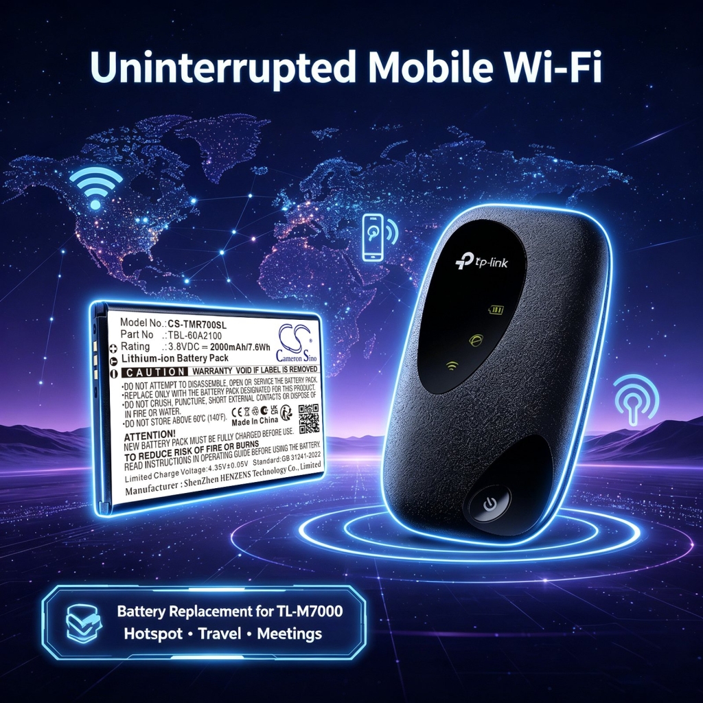 Batterier kompatibel med TP-Link TL-M7000 TL-M7000 CS-TMR700SL