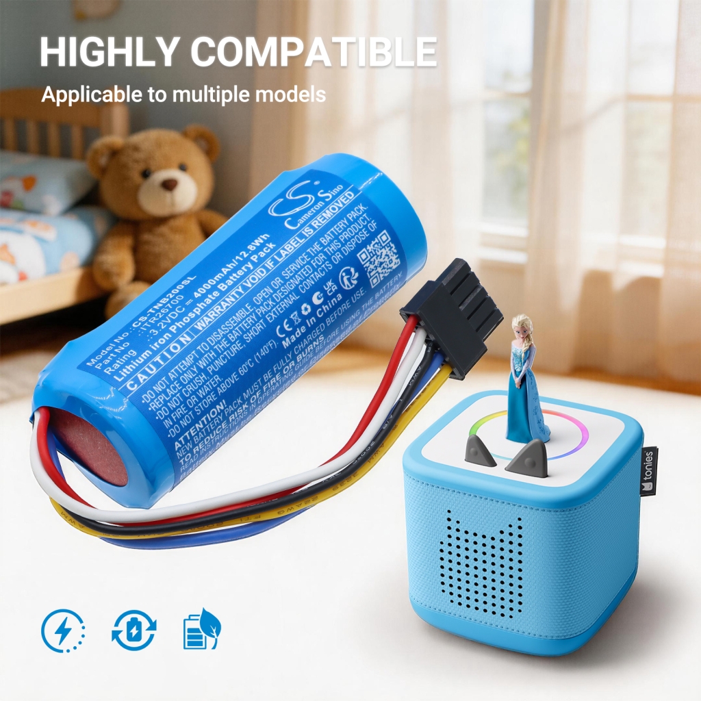 Batteri kompatibel med Tonies CS-TNB200SL